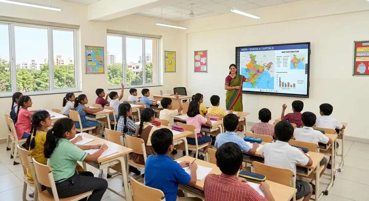 Illustration of interactive classroom learning